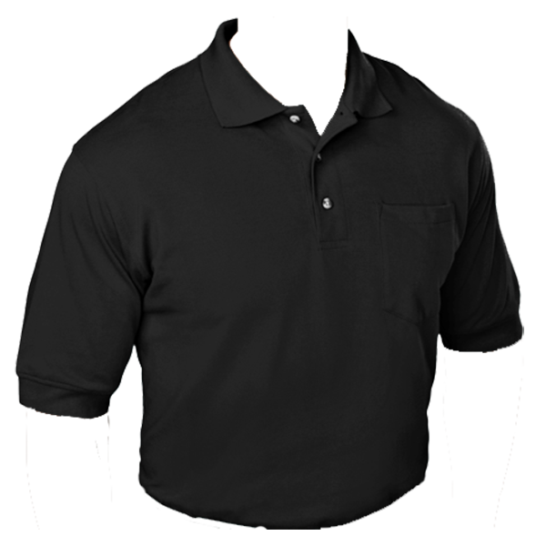 Black Cotton Sport Shirt
