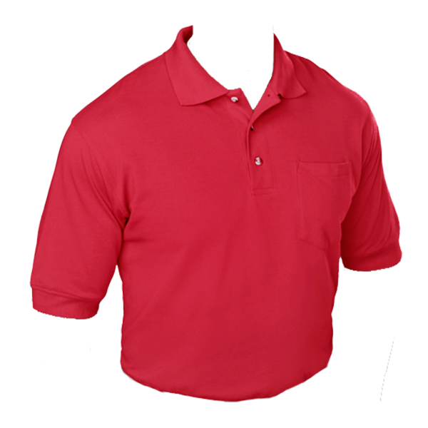 Red Cotton Sport Shirt