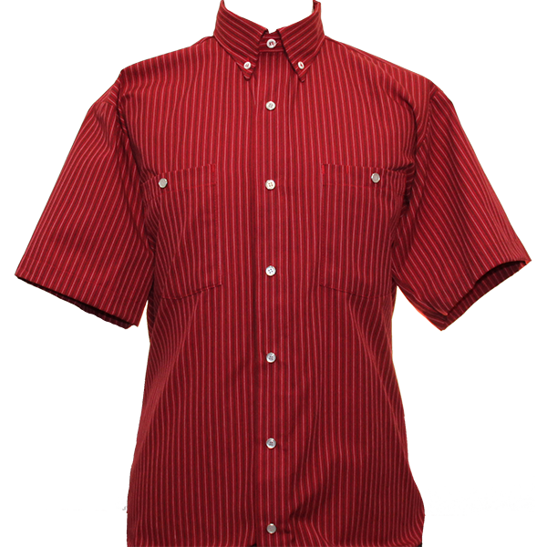 Red Pinstripe Work Shirt