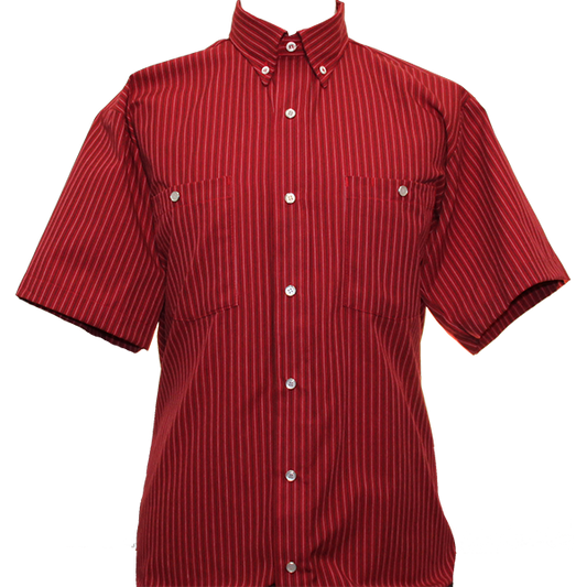 Red Pinstripe Work Shirt