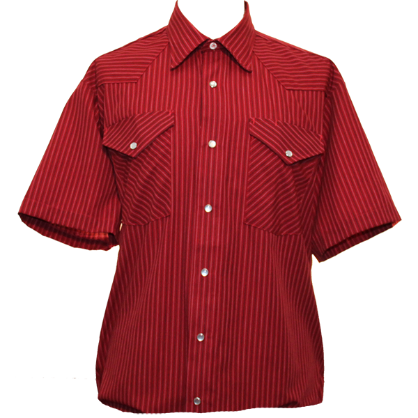 Red Pinstripe Western Shirt